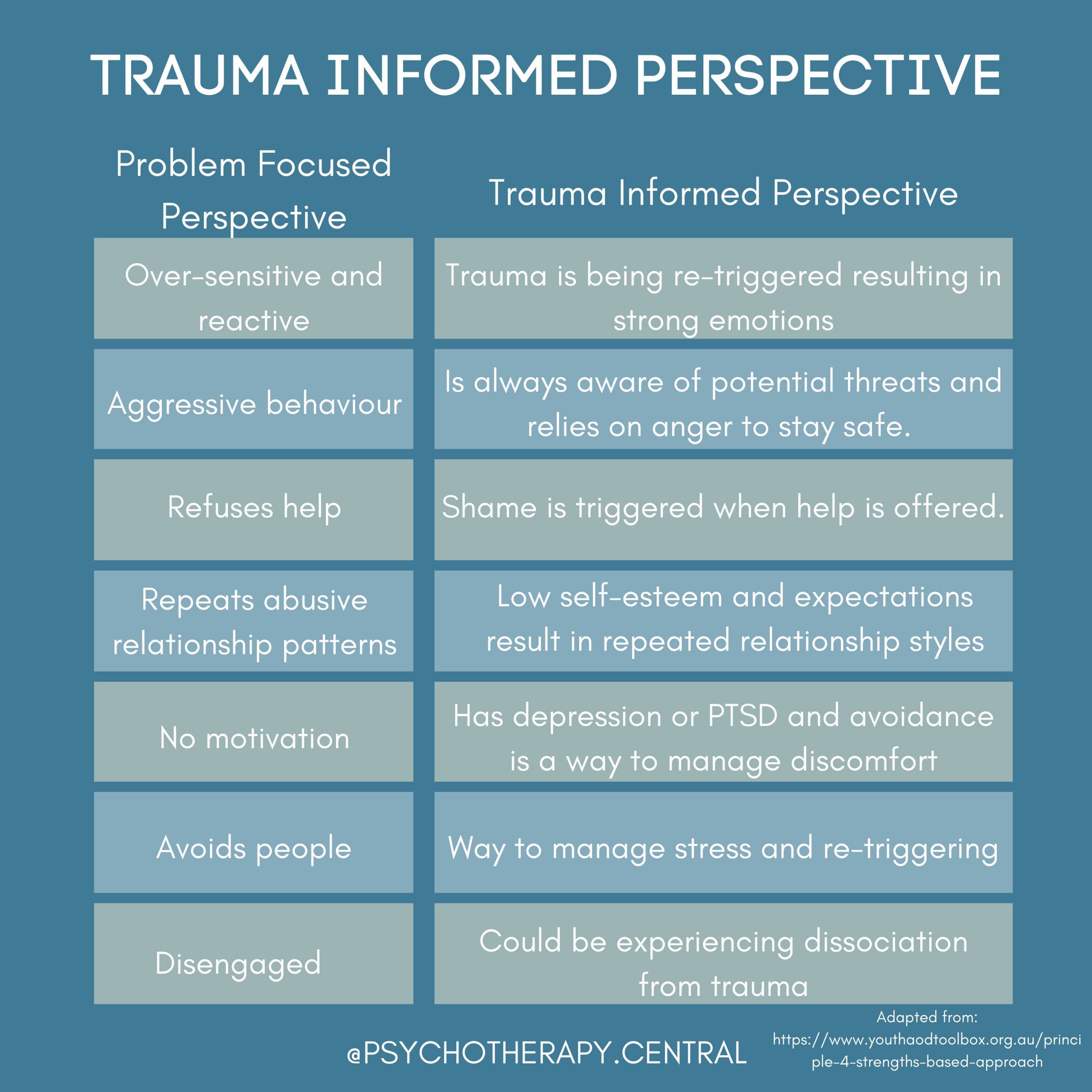 Trauma Informed Perspective