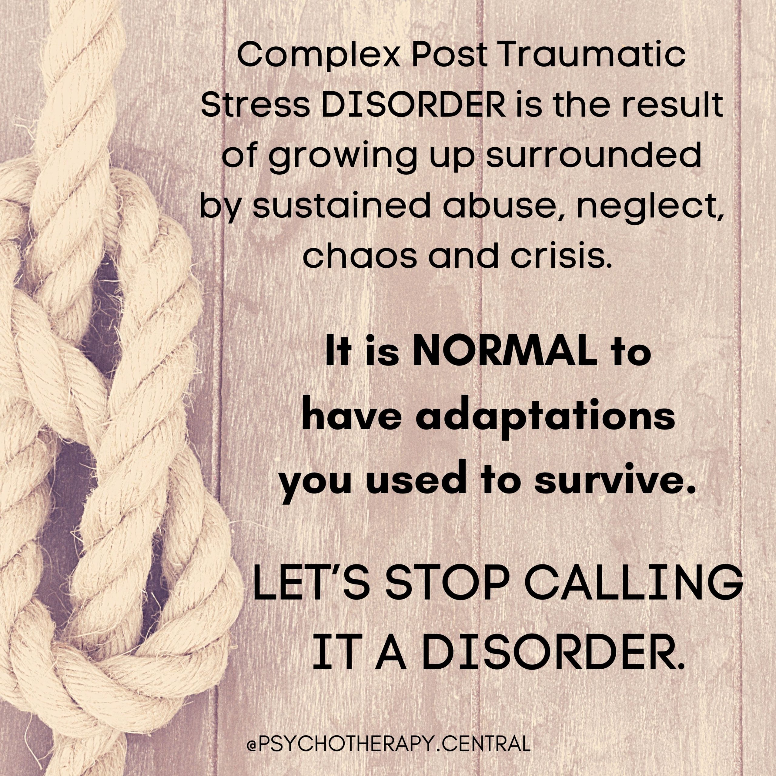 Complex Post Traumatic Stress Disorder (PTSD)