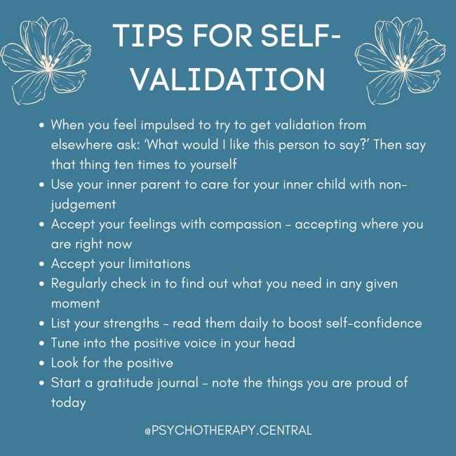 TIPS FOR SELF-VALIDATION
