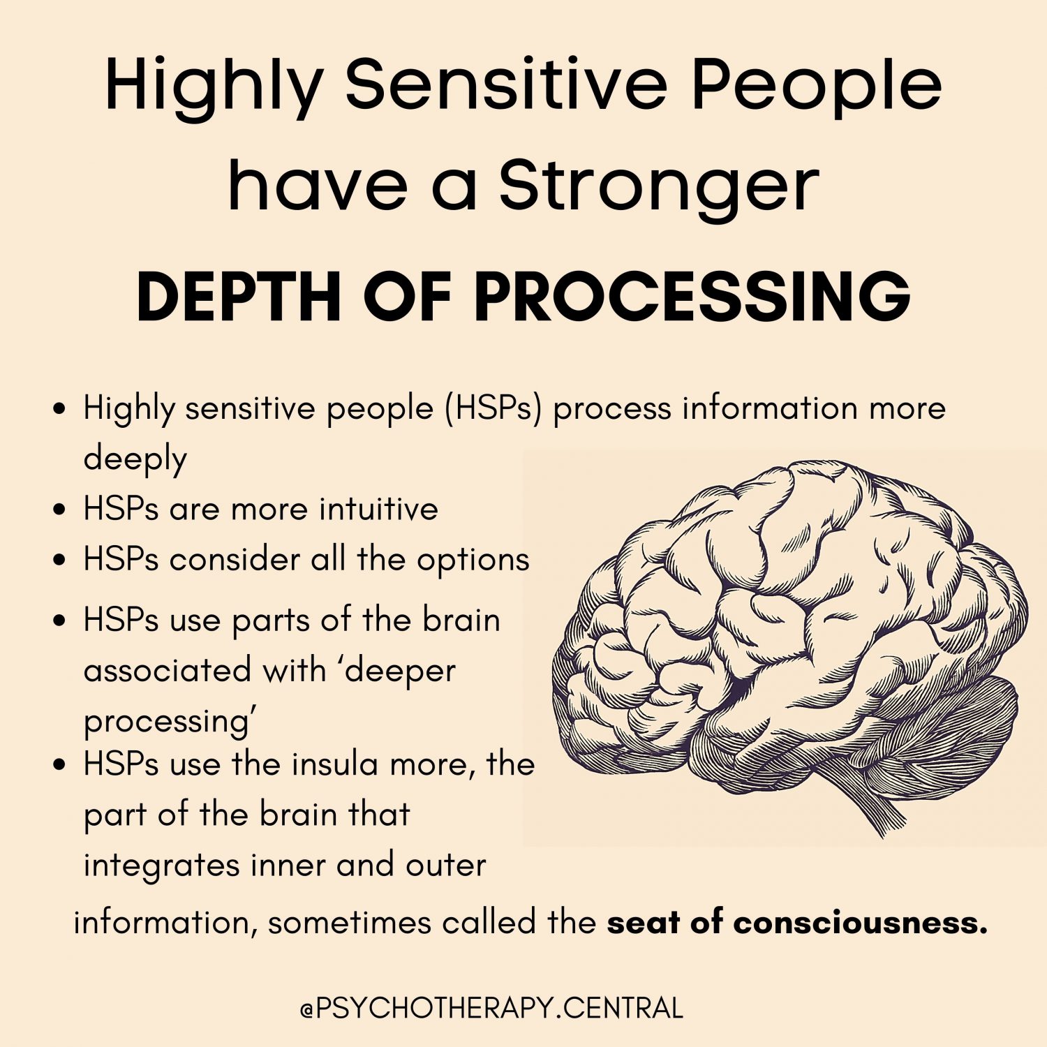 Highly Sensitive People Have a Stronger Depth of Processing