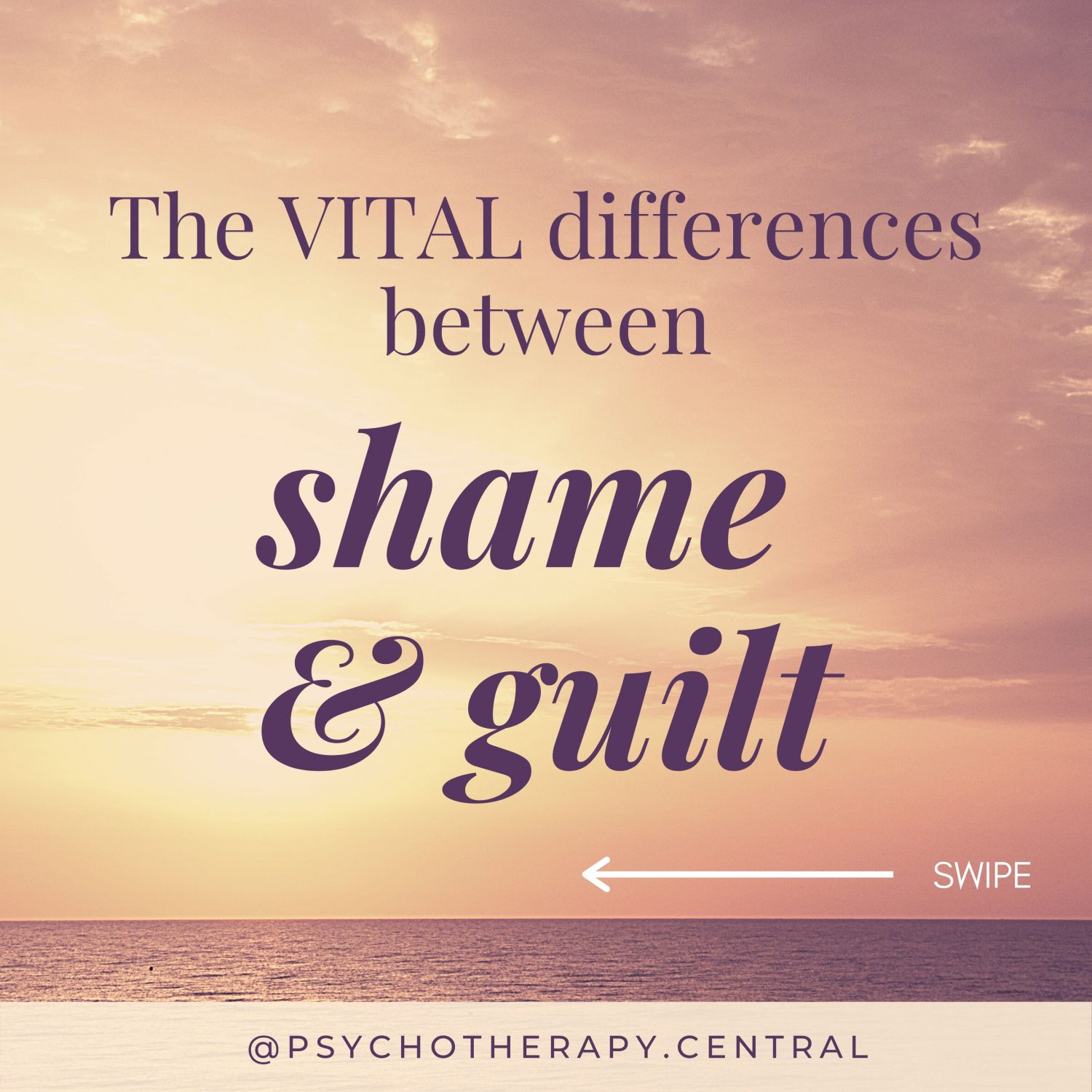 The VITAL differences between shame and guilt