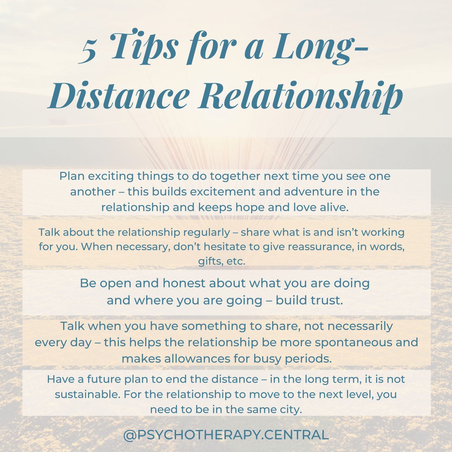 Five Tips for a Long-Distance Relationship