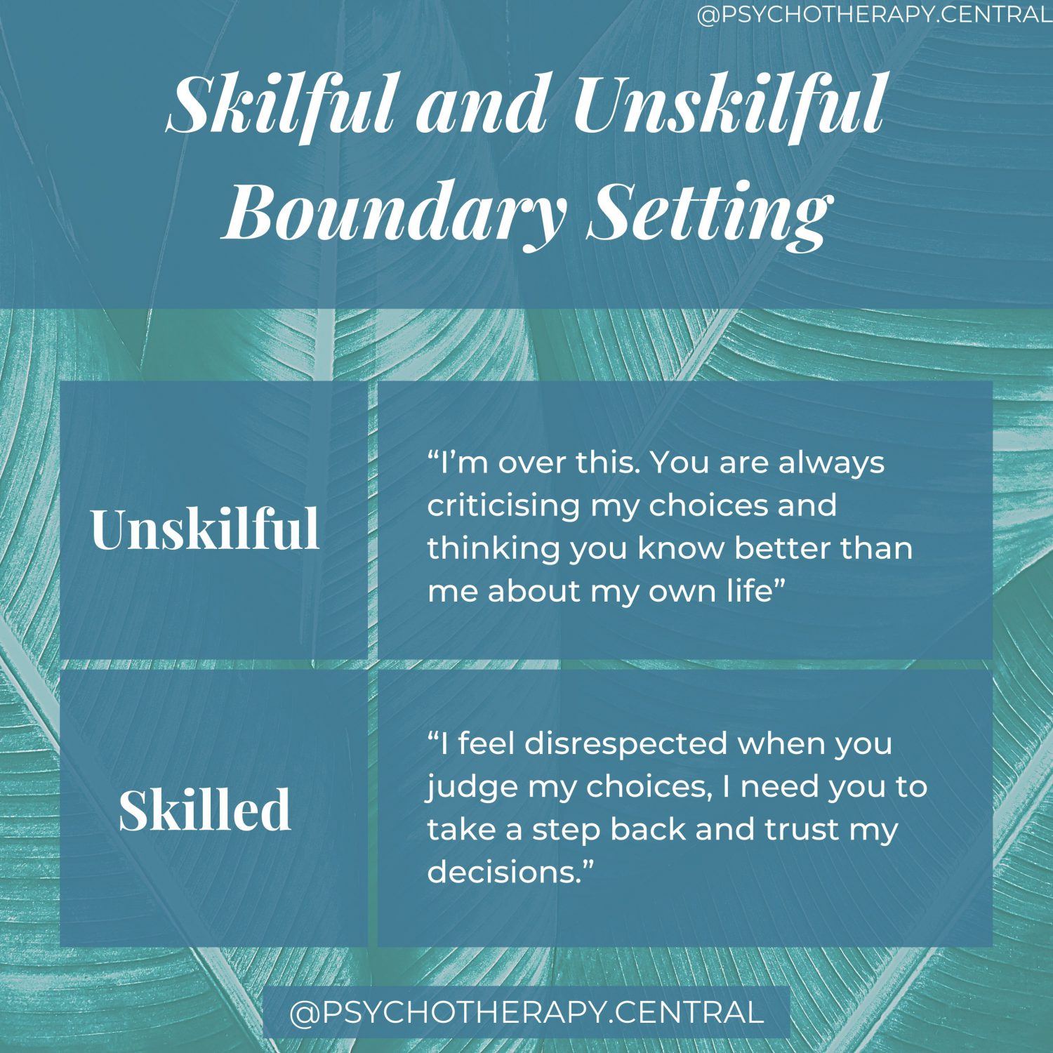Skilful and Unskilful Boundary Setting