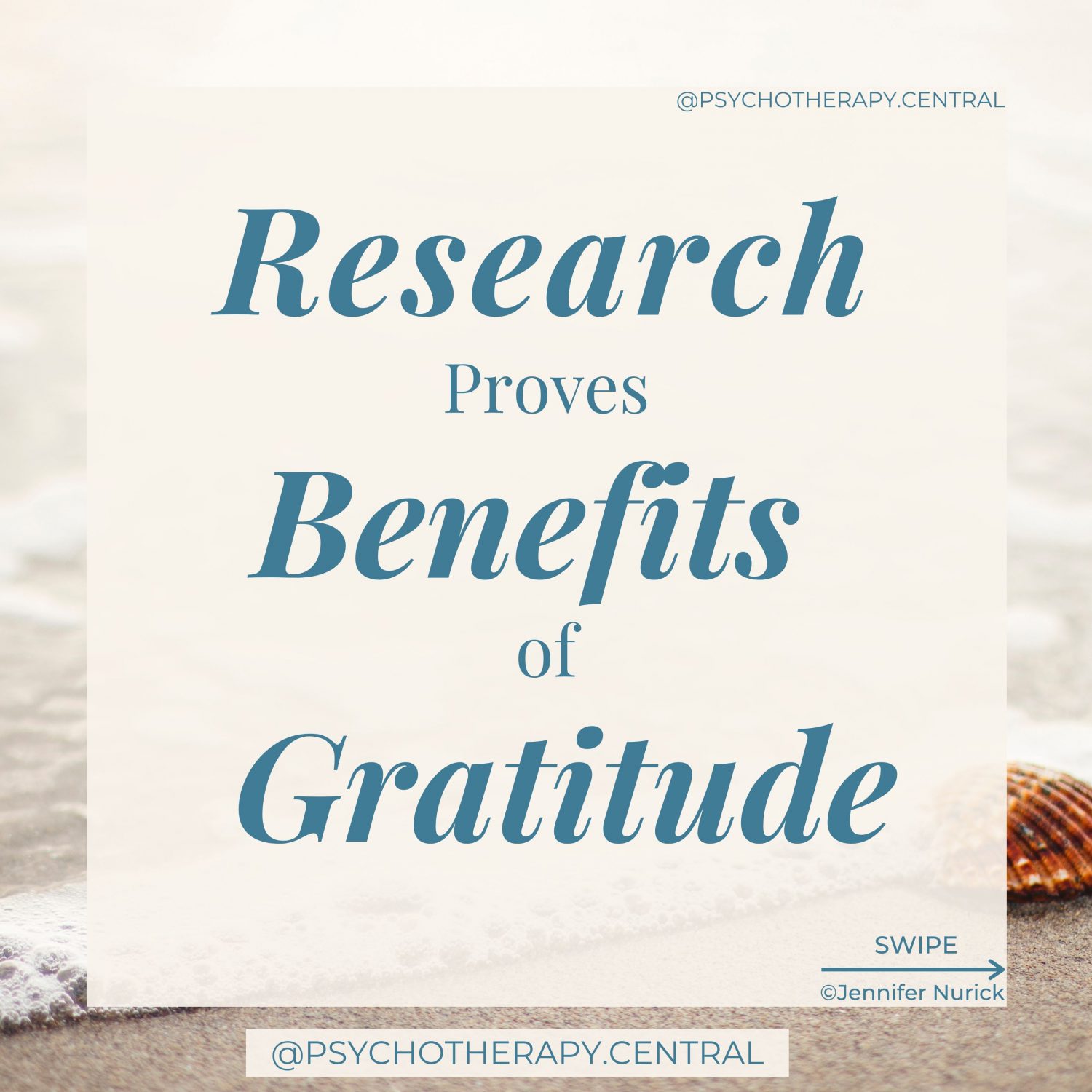 Research Proves Benefits of Gratitude Improved relationships (Algoe, Haidt, & Gable, 2008) Increased life satisfaction (Froh, Safick, & Emmons, 2008) Improves psychological health and happiness (Emmons & Shelton, 2002) Improved sleep – Journaling Increased mental fortitude – reduced stress Increased physical health Improved self-esteem Reduced tendency to compare self to others