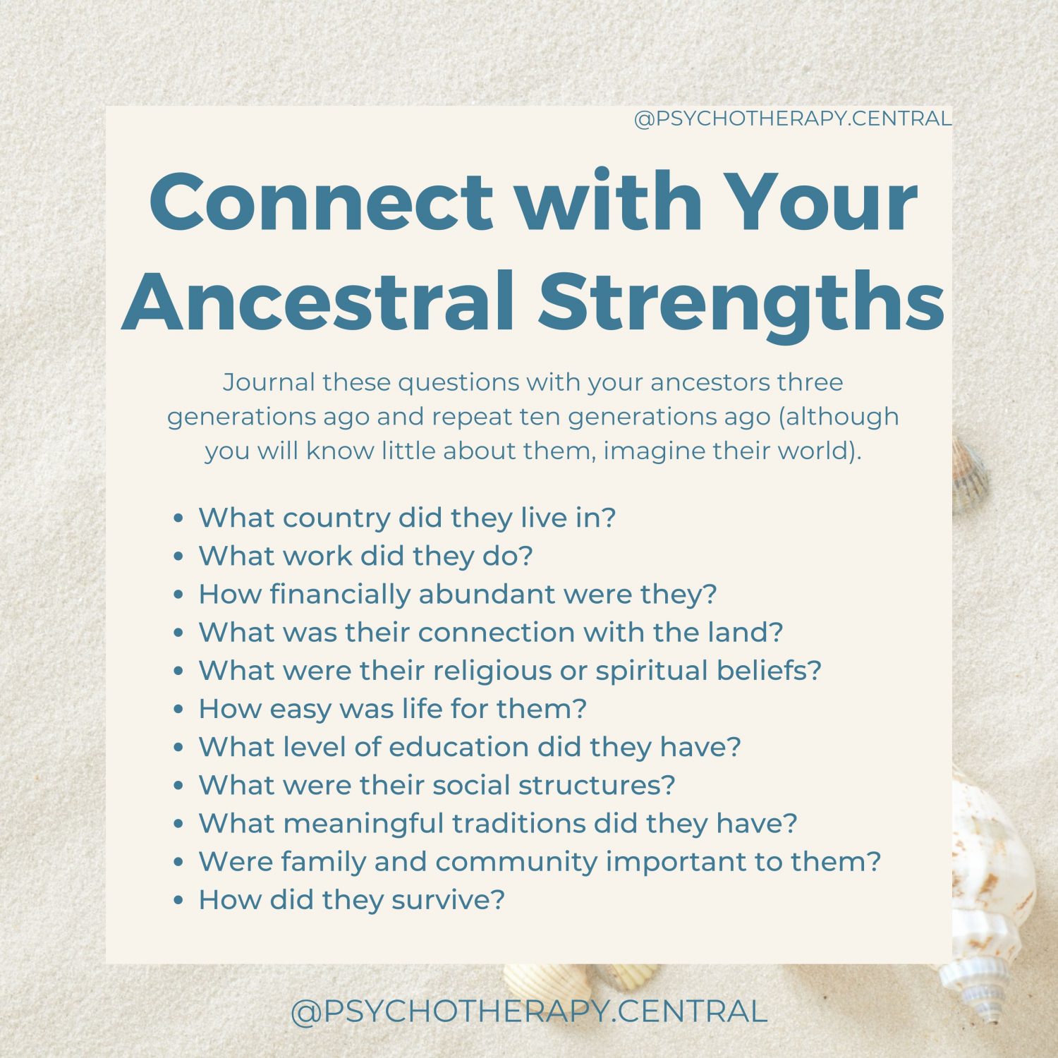 The Strengths of Your Ancestors