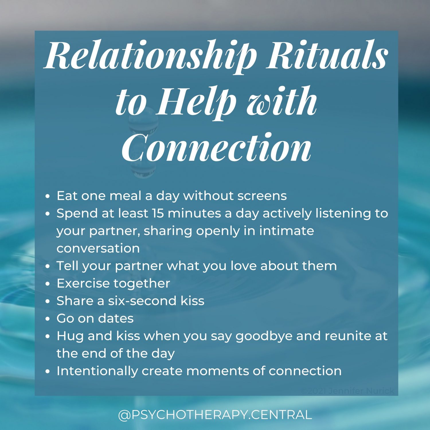 Relationship Rituals
