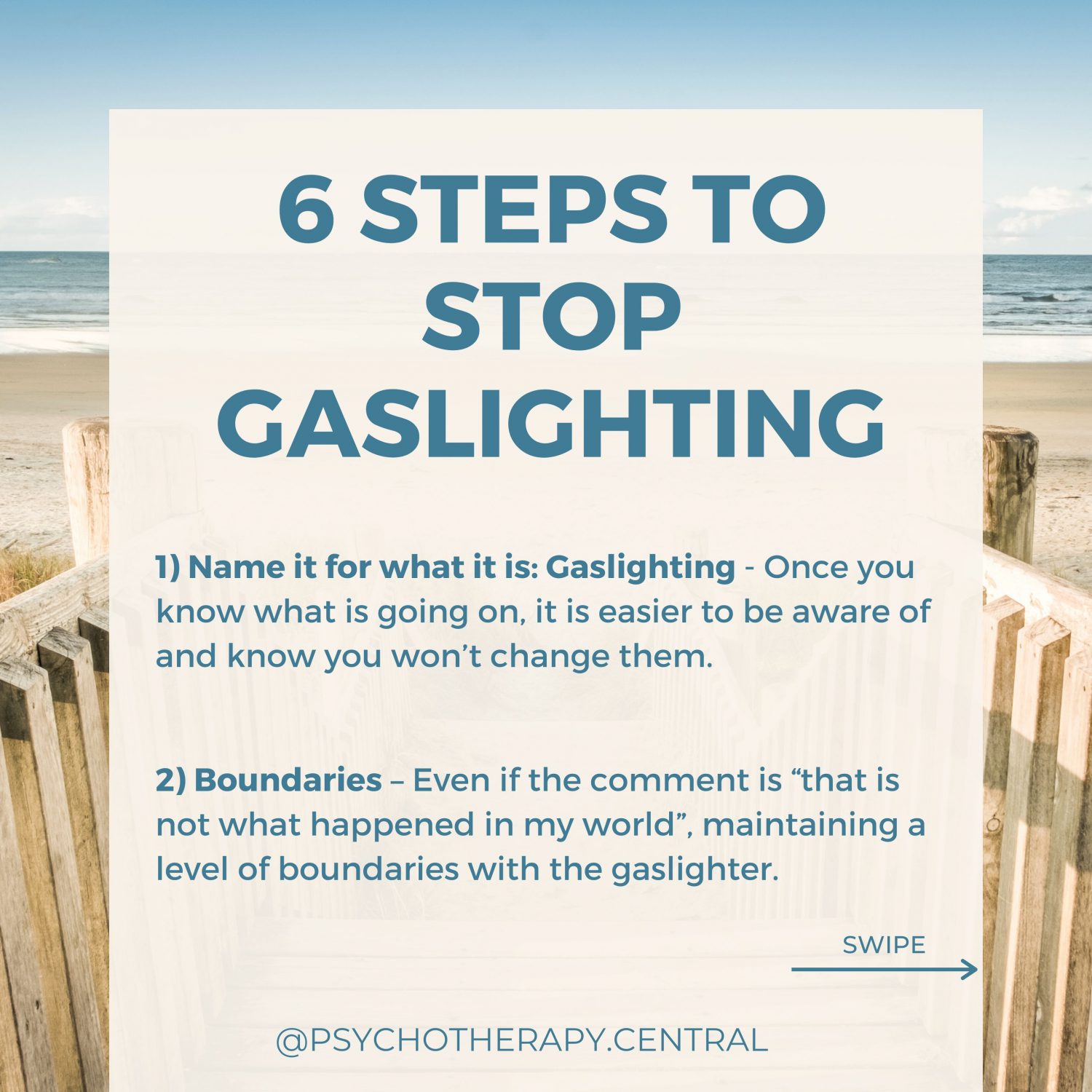 6 STEPS TO STOP GASLIGHTING